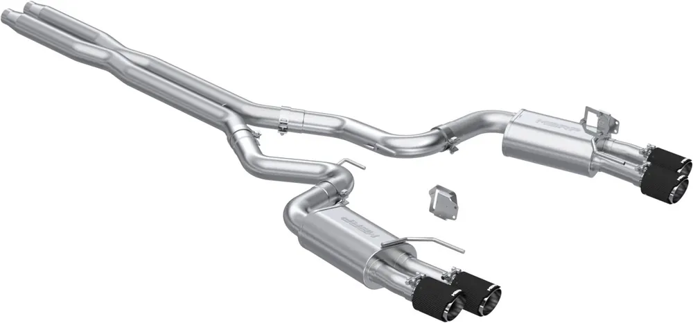 MBRP Armor Pro Street 3" Cat-Back Exhaust System w/ 4" Quad Carbon Fiber Tips :: 2024-2026 Ford Mustang GT w/ Active Exhaust Markdown