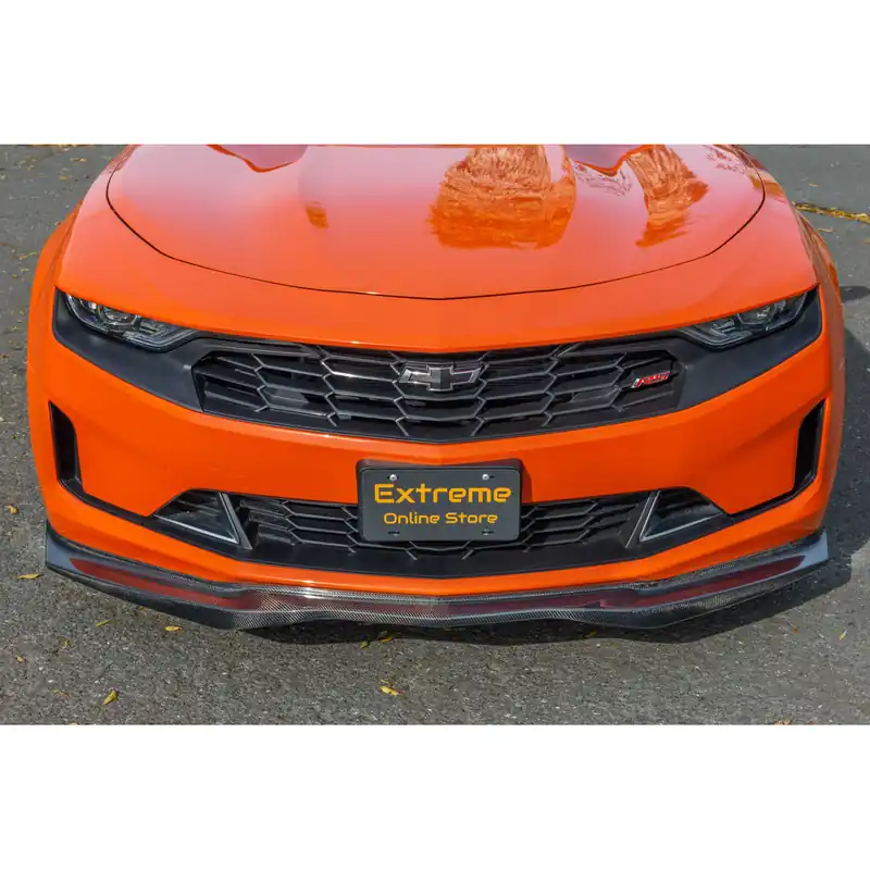 Best Seller 6th Gen Camaro T6 Style Front Splitter, Carbon Fiber :: 2019-2024 Camaro Non ZL1