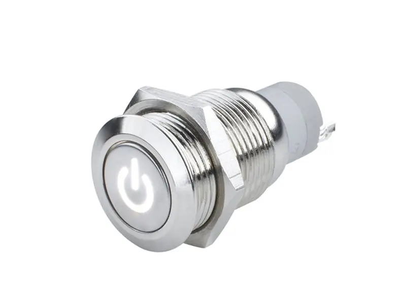 Fast Shipping Oracle Pre-Wired Power Symbol Flush Mount LED On/Off Switch ::
