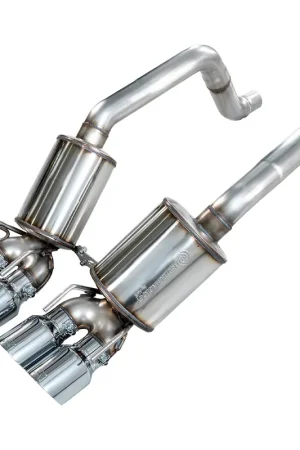 AWE Touring Edition Axle-Back Exhaust w/ 4.5" Quad Chrome Silver Tips :: 2009-2013 C6 Corvette Base, Z51 & Grand Sport High Quality
