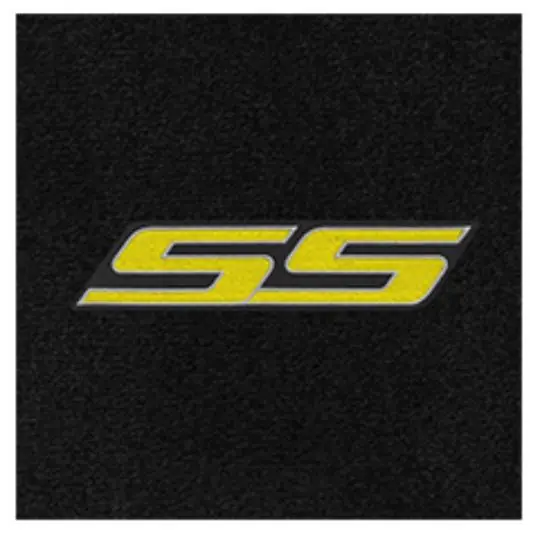Lloyd 2pc Ultimat Front Floor Mats, Black Mats w/ Yellow SS Logo :: 2010-2015 Camaro Exclusive Offer