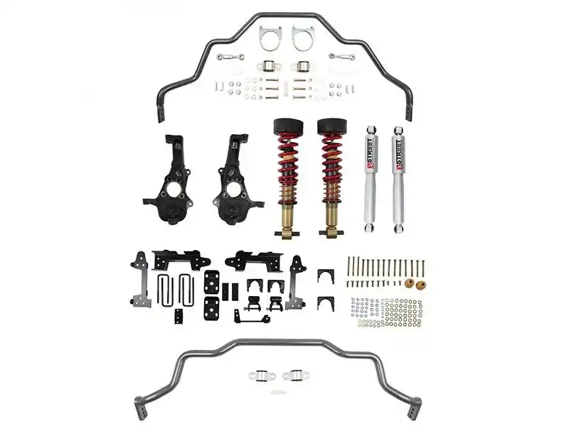Belltech Lowering Kit With Street Performance Shocks, 2"-5" Front / 6" Rear :: 2019-2021 Silverado & GMC Sierra 1500 Short Bed 4WD Secure Checkout