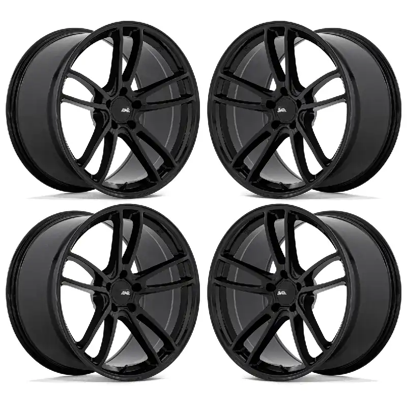 Free Returns American Racing Mach Five Wheel Set, Gloss Black, 20x10/20x11 :: 2010-2024 Camaro