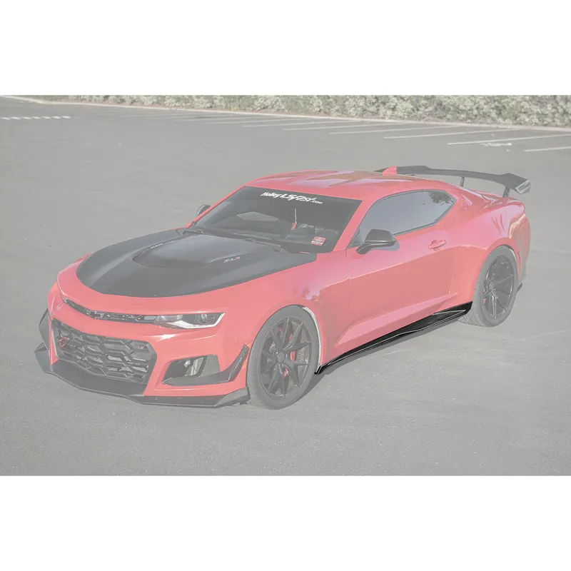 6th Gen Camaro ZL1-Style Side Skirts, Carbon Fiber :: 2017-2024 Camaro ZL1 Free Shipping