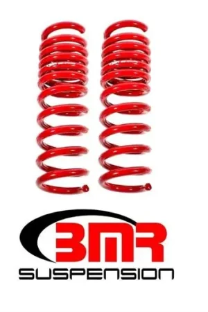 Save Now BMR Rear Lowering Springs, Performance Version, Red :: 2016-2024 Camaro SS & ZL1