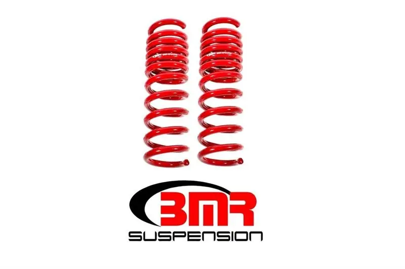 Save Now BMR Rear Lowering Springs, Performance Version, Red :: 2016-2024 Camaro SS & ZL1