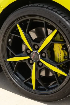 Best Price Phastek Corvette Trident Spoke Wheel Spear Vinyl :: 2020-2026 Corvette