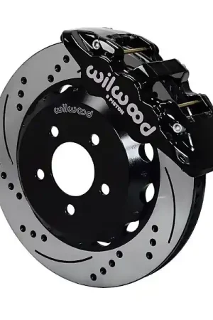 Wilwood AERO6 Front Big Brake Kit, Black 6 Piston Calipers, 14" Drilled & Slotted Rotors :: 2016-2019 Camaro Fresh Stock