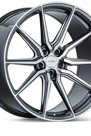 One Day Deal Vossen HF-3 Hybrid Forged Front Wheel, Gloss Graphite Polished, Flat Face, 20x9 +32 :: 2015-2026 Mustang