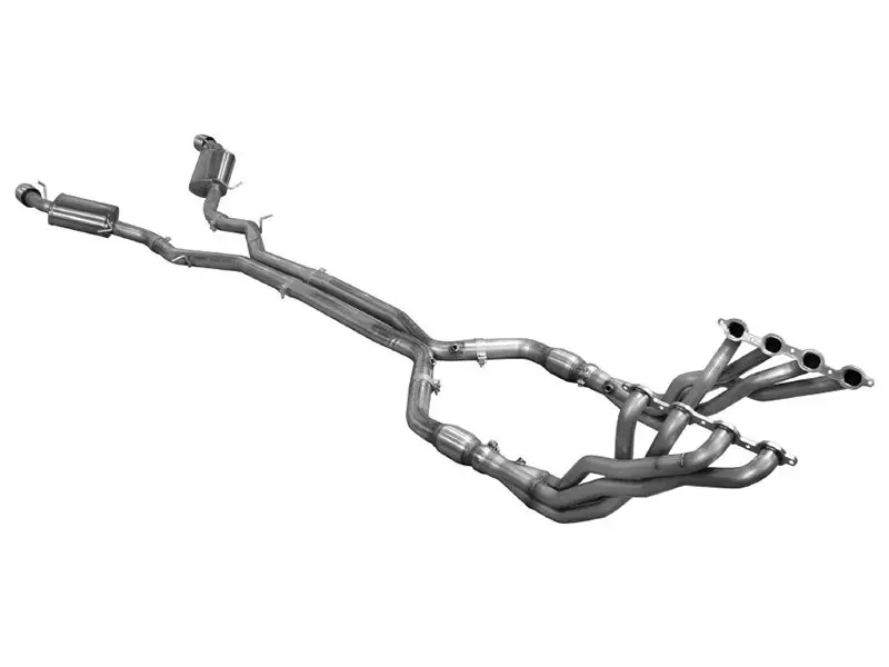 American Racing Headers 2" Long Tube Headers Full System w/X-pipe w/Cats, Dual Tips :: 2016-2024 Camaro SS Free Returns
