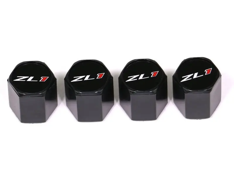 Get Yours Elite Black "ZL1" Valve Stem Caps :: 2012-2024 Camaro