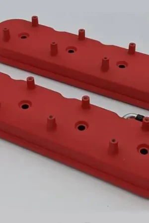 Granatelli Tall Valve Covers With Integral Angled Coil Mounts, Red Wrinkle Finish :: 2010-2015 Camaro SS, ZL1, & Z28 Buy Today