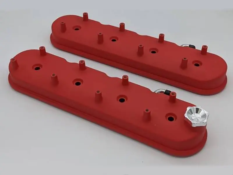 Granatelli Tall Valve Covers With Integral Angled Coil Mounts, Red Wrinkle Finish :: 2010-2015 Camaro SS, ZL1, & Z28 Buy Today