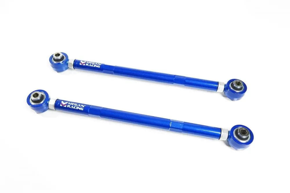 Megan Racing Adjustable Toe Rods, Blue :: 2016-2024 Camaro Viral