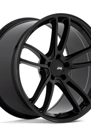 Instant Buy American Racing Mach Five Front or Rear Wheel, Gloss Black, 19x10 +40 :: 2015-2025 Ford Mustang
