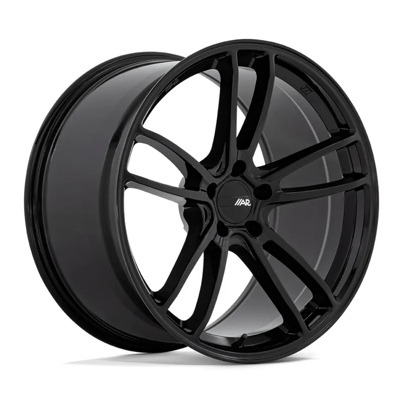 Instant Buy American Racing Mach Five Front or Rear Wheel, Gloss Black, 19x10 +40 :: 2015-2025 Ford Mustang