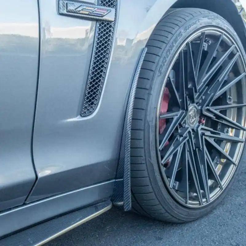 Warranty Included Cadillac CTS-V Front Splash Guard, Carbon Fiber :: 2016-2019 Cadillac CTS-V