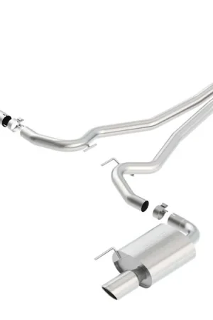 Borla 2.5" Touring Cat-Back Exhaust System w/ 4" Dual Polished Tips :: 2015-2017 Ford Mustang GT Warranty Included