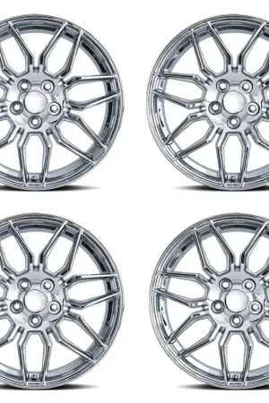 Special Offer FR 401F C8 Z06 Replica Wheel Set, Chrome, 19x8.5 & 20x11 :: 2020-2026 C8 Corvette Stingray