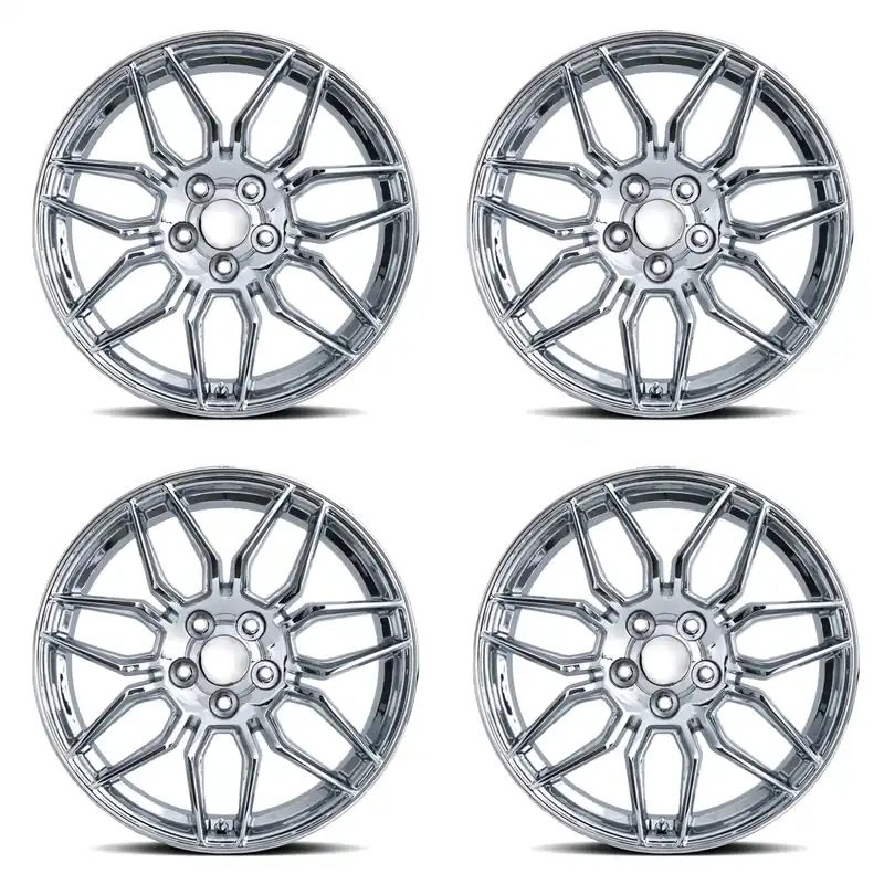 Special Offer FR 401F C8 Z06 Replica Wheel Set, Chrome, 19x8.5 & 20x11 :: 2020-2026 C8 Corvette Stingray