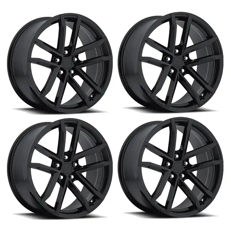 FR 41 ZL1 Replica Wheel Set, Gloss Black, 20x9 & 20x10 :: 2010-2024 Camaro Cheap