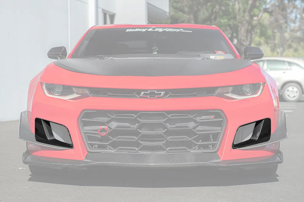 No Minimum Order 6th Gen Camaro Front Air Duct Bezels, Carbon Fiber :: 2017-2024 Camaro ZL1