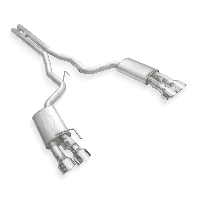 Stainless Works 3" Legend Cat-Back Exhaust w/ X-Pipe & Quad Matte Black Tips :: 2020-2022 Mustang GT500 Fast Shipping