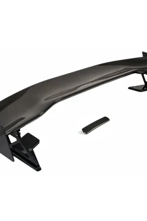 Price Cut APR GTC-200 Adjustable Wing Spoiler w/ Center Cover, Carbon Fiber :: 2024-2026 Ford Mustang Coupe