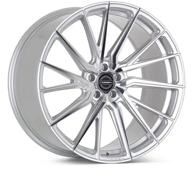 Vossen HF-4T Hybrid Forged Front Left Wheel, Silver Polished, Flat Face, 20x9 +35 :: 2020-2026 Corvette Trending