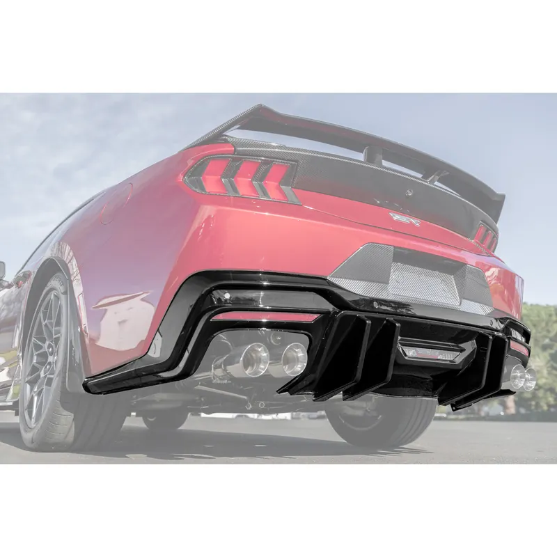 S650 Mustang V2 Package Rear Diffuser, Gloss Black :: 2024-2026 Ford Mustang Discount