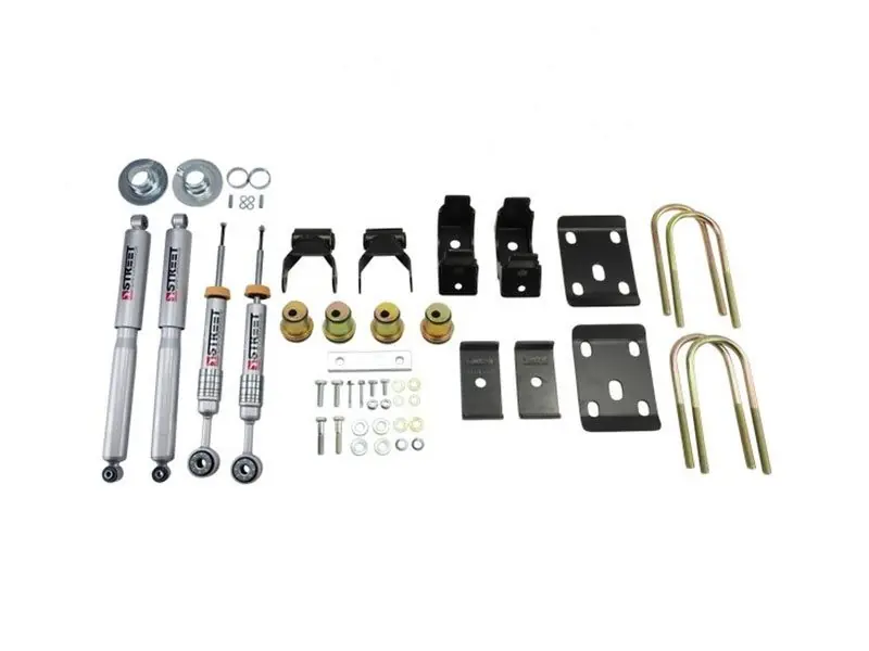 Belltech Lowering Kit With Street Performance Shocks, 3"-4" Front / 7" Rear :: 2014-2016.5 Silverado & GMC Sierra 1500 2WD Standard Cab, Short Bed 2 Free Shipping