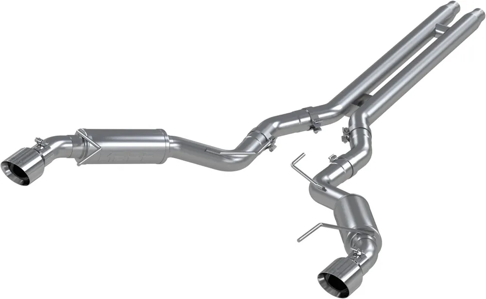 MBRP Armor Lite Race 3" Cat-Back Exhaust System w/ 4.5" Dual Polished Tips :: 2015-2017 Ford Mustang GT Worldwide Shipping