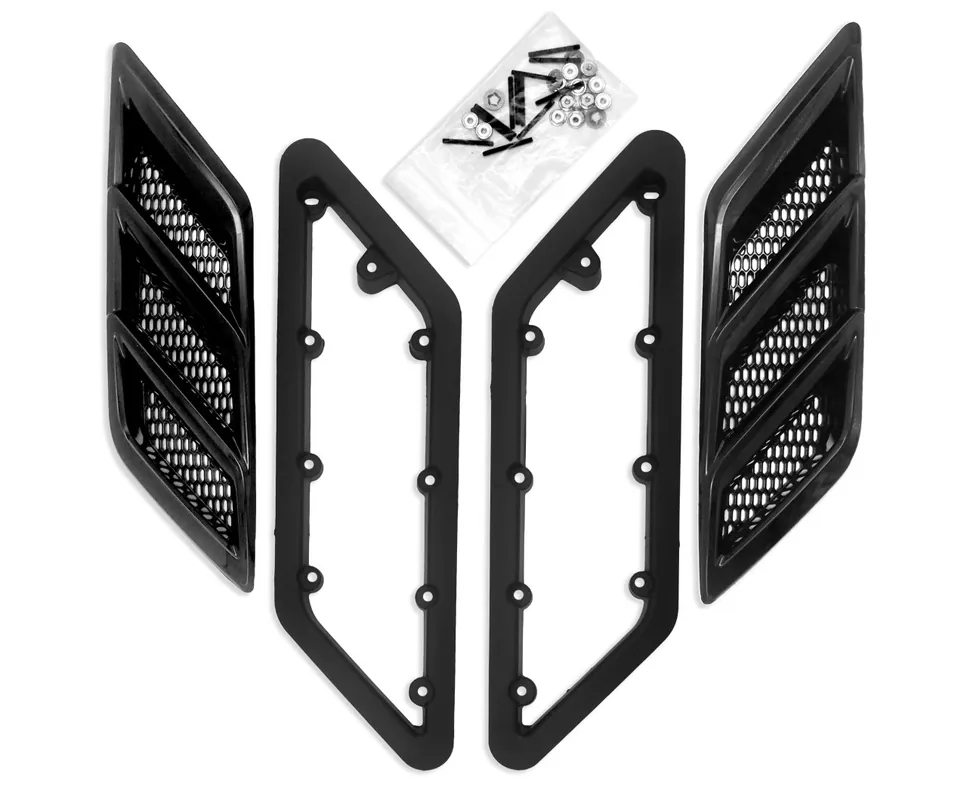 Roush Fender Vent Heat Extractor, Gloss Black :: 2015-2023 Ford Mustang Mega Sale