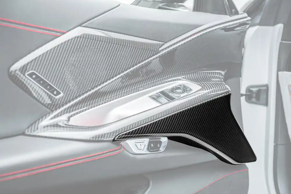 Wholesale C8 Corvette Door Pillar Panel Cover, Carbon Fiber :: 2020-2025 Corvette C8