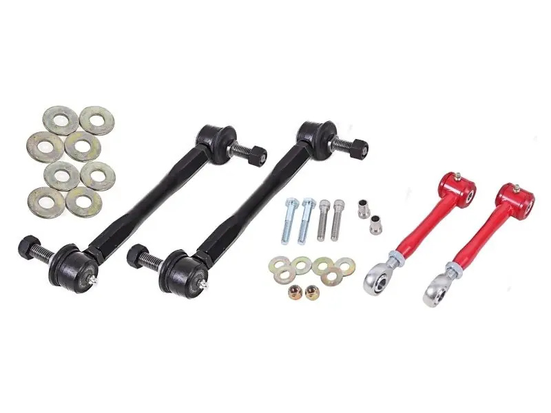 BMR Front & Rear Adjustable Sway Bars End Links, Red :: 2016-2024 Camaro Sale