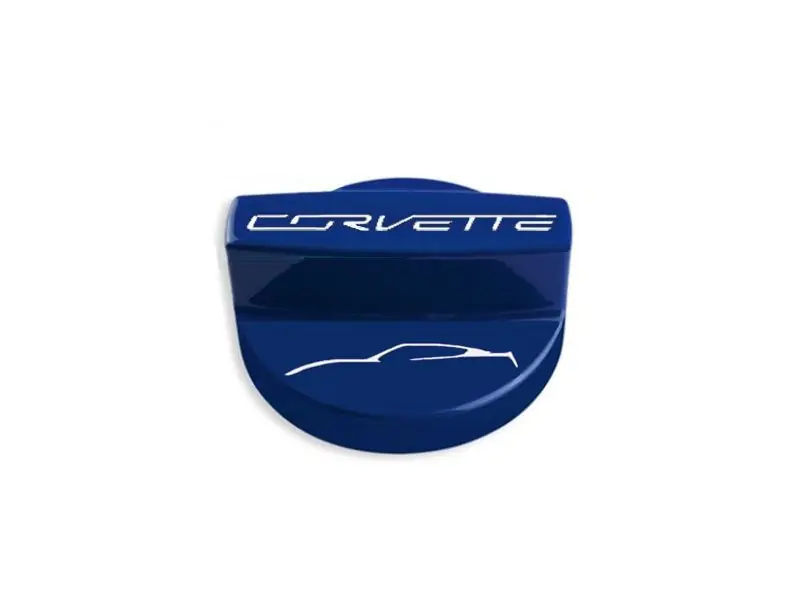 American Brother Designs Oil Fill Cap, Silhouette Logo w/ Thick Waist, Color Options :: 2014-2019 C7 Corvette Stingray, Z06 Weekend Sale