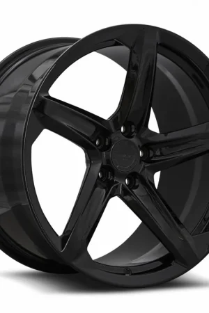 MRR F23 Forged Rear Right Side Wheel, Gloss Black, 21x12 :: 2020-2026 C8 Corvette Fan Favorite