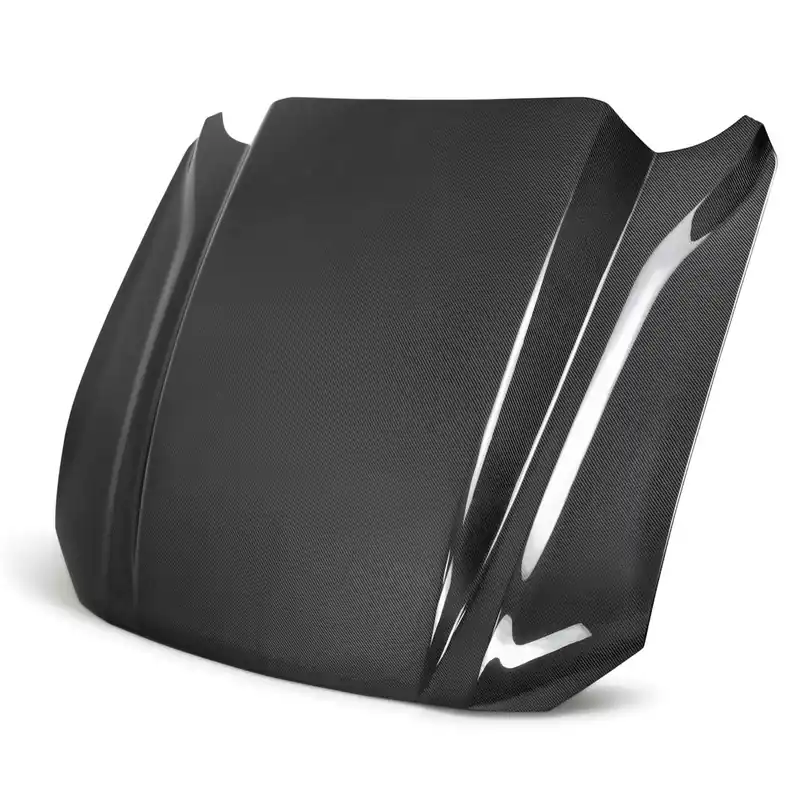 Anderson Composites Type-CJ Double Sided 4" Cowl Hood, Carbon Fiber :: 2018-2023 Ford Mustang Cheap