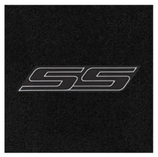 Lloyd 4pc Front Ultimat Floor Mats, Black Mats w/ Black SS Logo :: 2016-2024 Camaro Express Delivery