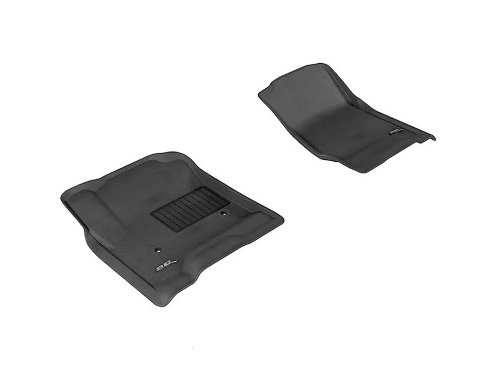 3D MAXpider Kagu All-Weather Floor Liners, Front, Black :: 2014-2018 Silverado - GMC Sierra 1500 Double Cab Hot Deal