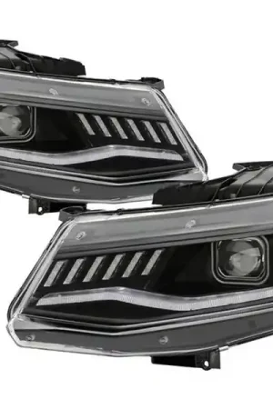 Free Shipping Spyder Signature Series Sequential Headlights, Clear Lens and Black Housing :: 2016-2018 Camaro w/o RS Package