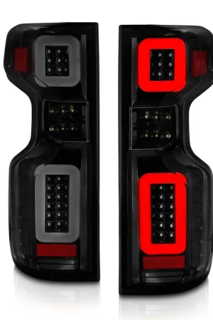 Instant Buy ANZO Sequential LED Taillights, Black Housing, Smoke Lens :: 2019-2021 Silverado 1500