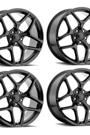 Deal FR 27F Z28 Replica Wheel Set, Gloss Black, 20x9 & 20x10 :: 2010-2024 Camaro