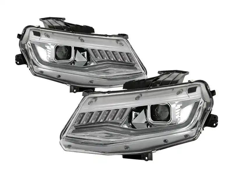 Spyder Signature Series Sequential Headlights, Clear Lens and Chrome Housing :: 2016-2018 Camaro w/o RS Package Cheap