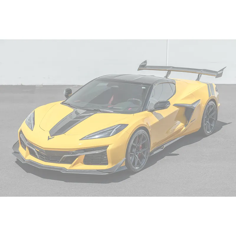 Direct From Manufacturer C8 Corvette Z06/Z07 Extended Package Front Splitter & Canards, Carbon Fiber :: 2023-2026 Corvette Z07