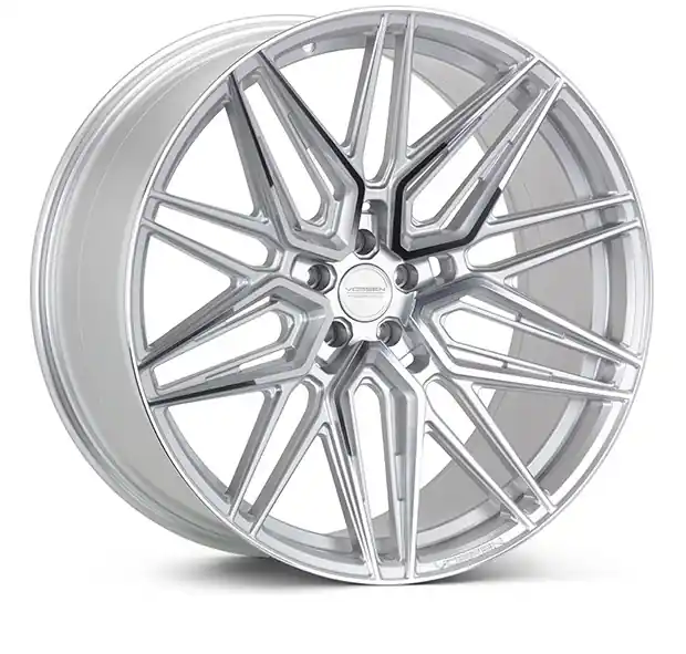 Exclusive Offer Vossen HF-7 Hybrid Forged Front Wheel, Silver Polished, Flat Face, 20x9 +35 :: 2020-2026 Corvette
