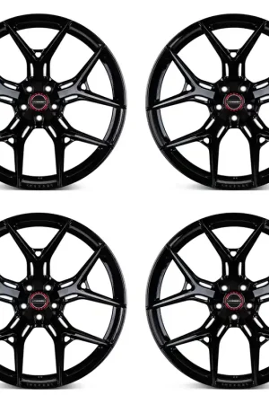 Deal Vossen HF-5 Hybrid Forged Wheel Set, Gloss Black, 20x9.5 +16/20x11 +35 :: 2010-2024 Camaro