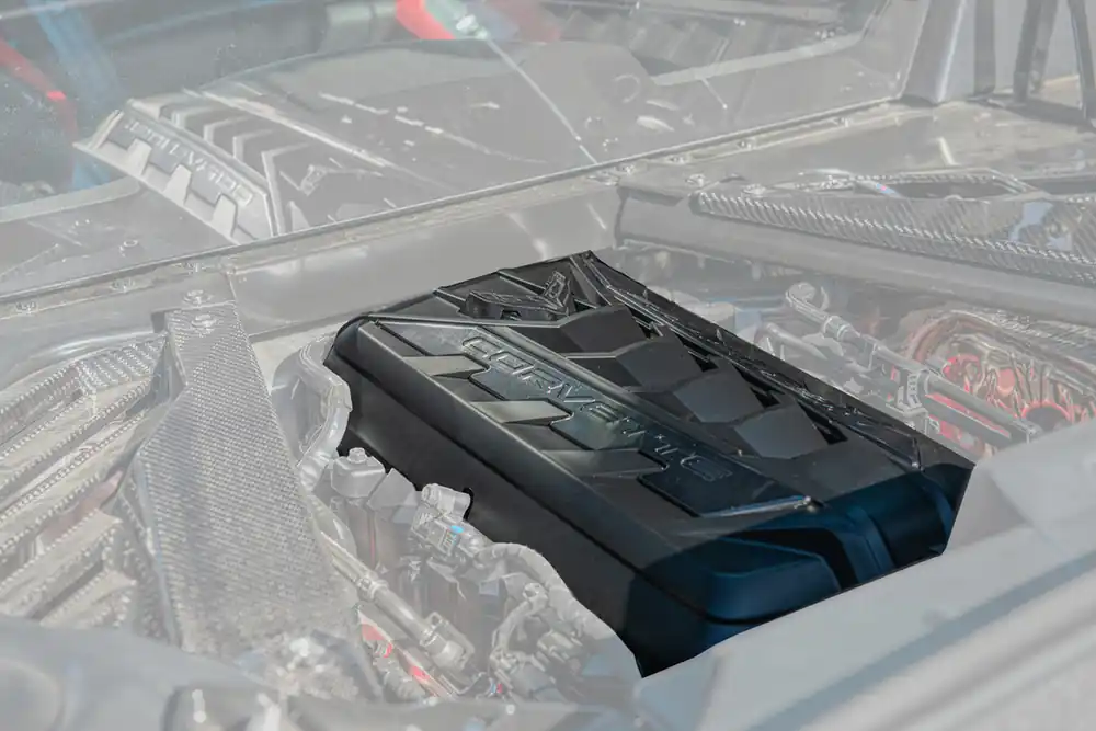 Fresh Stock C8 Corvette Engine Cover, Matte Black :: 2020-2026 Corvette Stingray & E-Ray