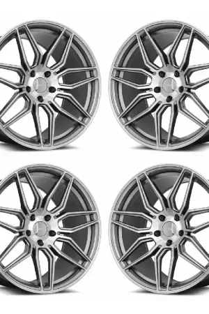 Handmade MRR M024 C8 Z06 Replica Wheel Set, Gun Metal Machined, 19x8.5 & 20x11 :: 2020-2026 C8 Corvette
