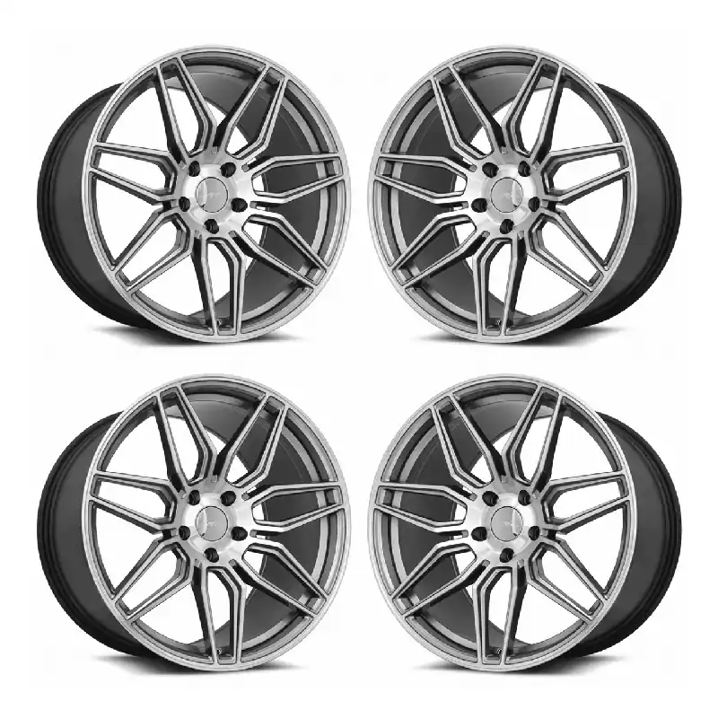 Handmade MRR M024 C8 Z06 Replica Wheel Set, Gun Metal Machined, 19x8.5 & 20x11 :: 2020-2026 C8 Corvette